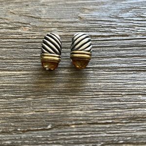 David Yurman Citrine Shrimp Clip-On Earring